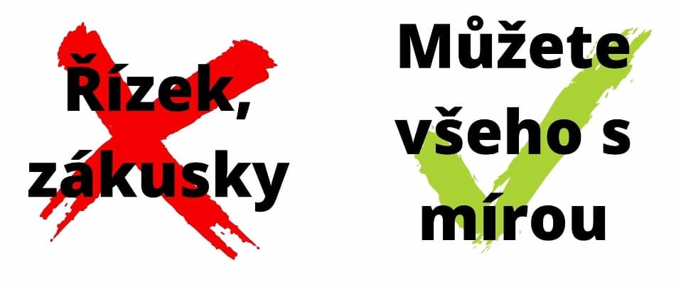 Hubnutí je možné i s oblíbenými jídly.